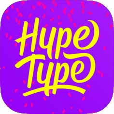 Hype-Type: Moving Text Photo-s